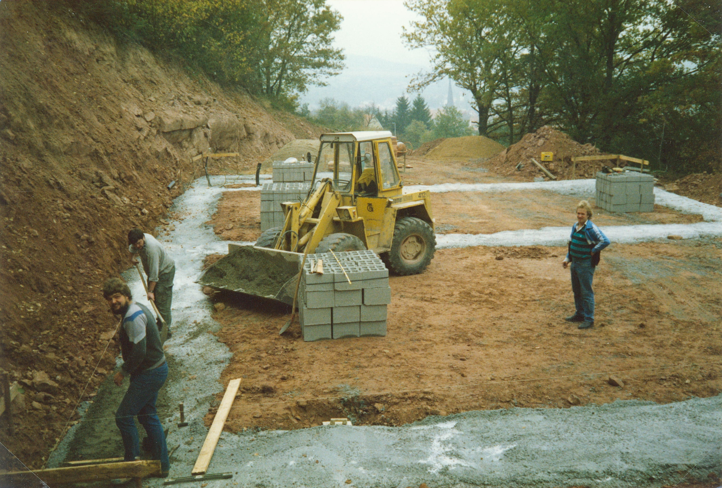 Bau des Schützenhauses 11. Oktober 1986